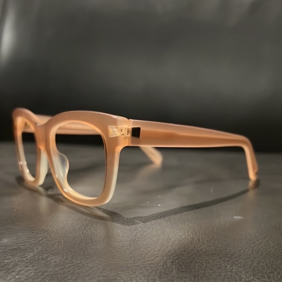 Authentic Kate Spade large signature clear pink prescription eyeglasses frames - Picture 3 of 10